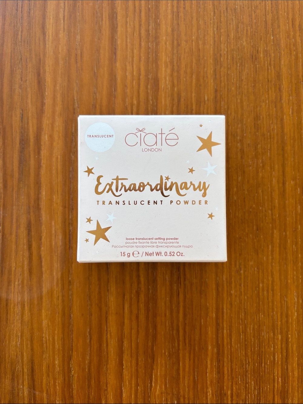 Ciaté Extraordinary Translucent Powder - White & Gold Accents